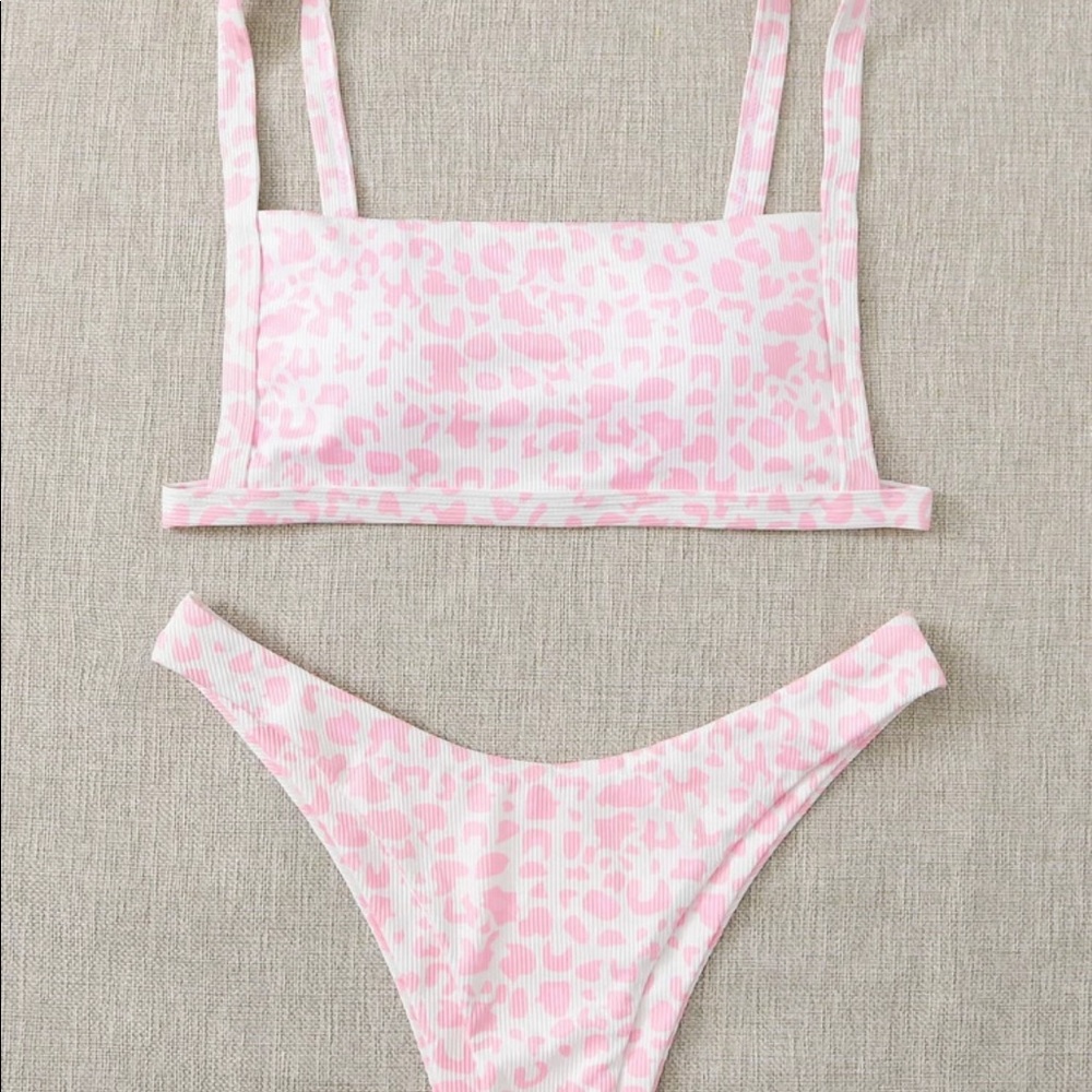 shein leopard bikini
